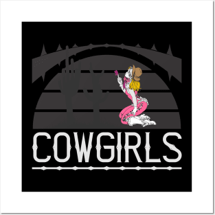 Cowgirls, beauty girl Posters and Art